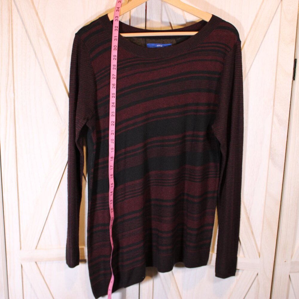 Apt. 9 Asymmetrical Pullover Sweater Size L - Picture 5 of 9